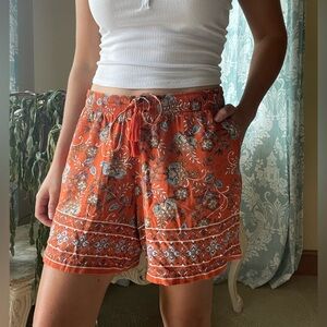 J. Jill boho rayon drawstring shorts